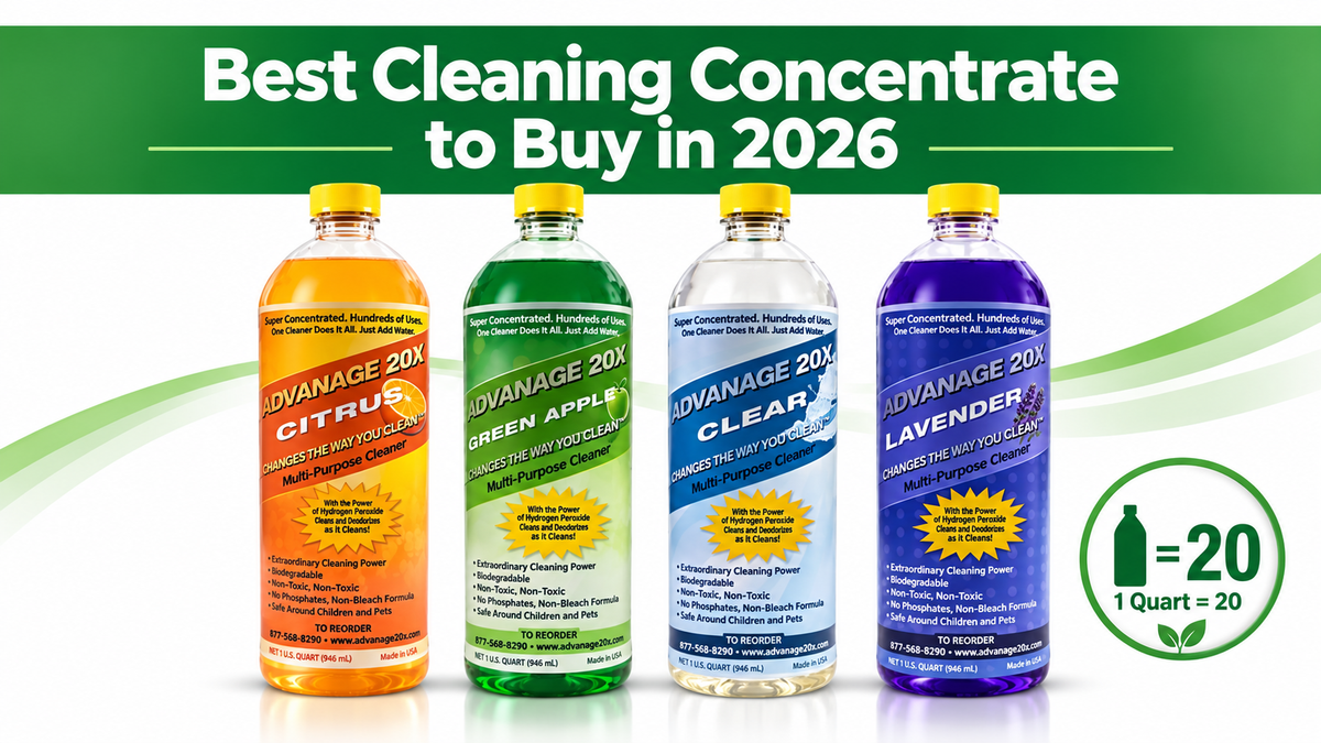 Best Cleaning Concentrate to Buy in 2026 (and Why 1 Quart = 20)
