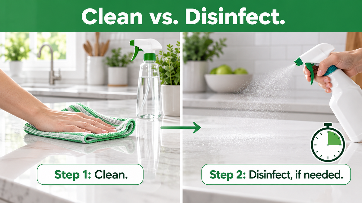 Does ADVANAGE 20X Disinfect? Cleaner vs. Disinfectant, and When You Actually Need Each