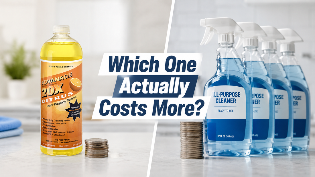 Concentrated vs. Ready-to-Use Cleaners: The Real Cost Comparison