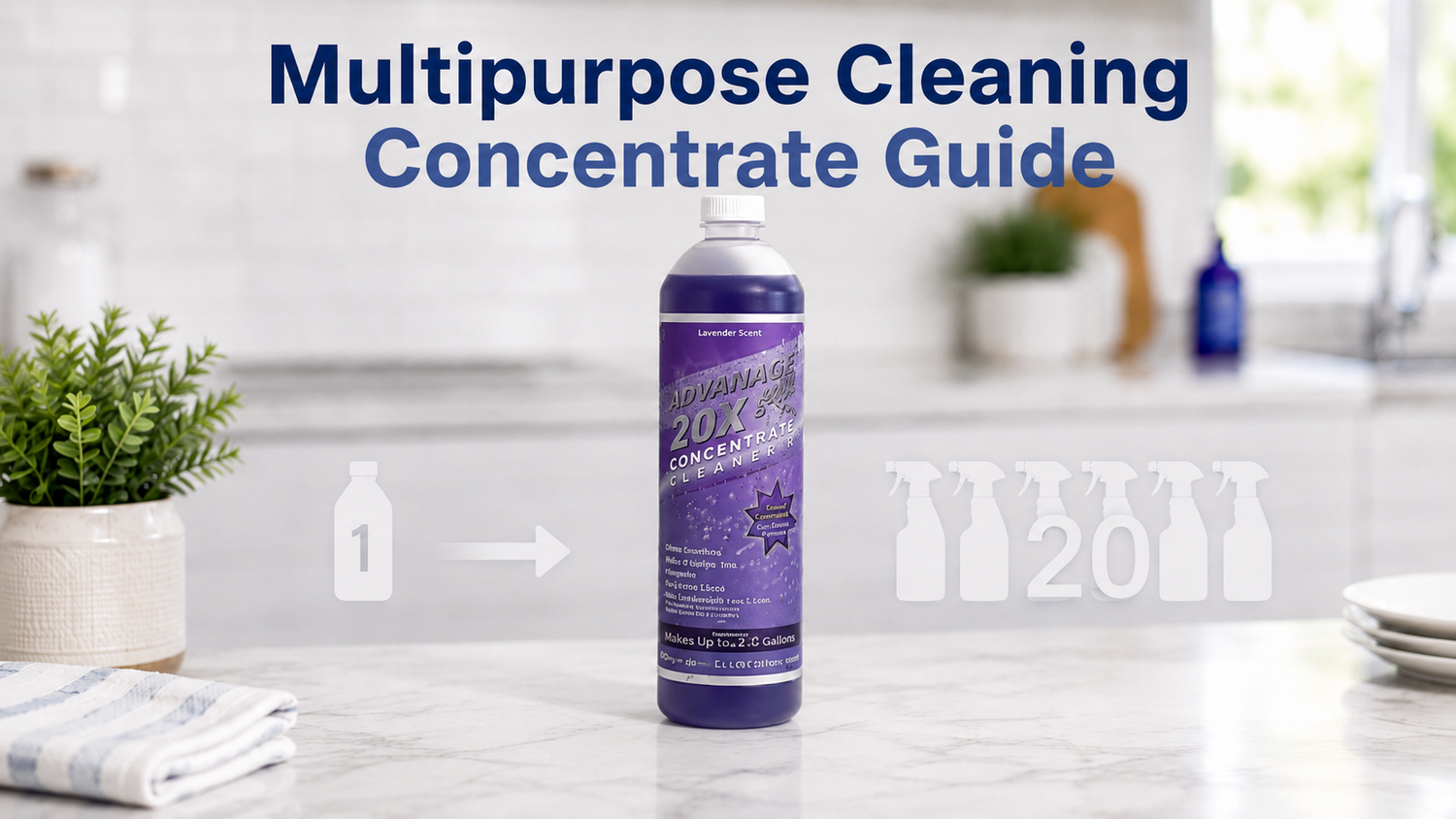 Multipurpose Cleaning Concentrate Guide: Why Concentrates Clean Better for Less