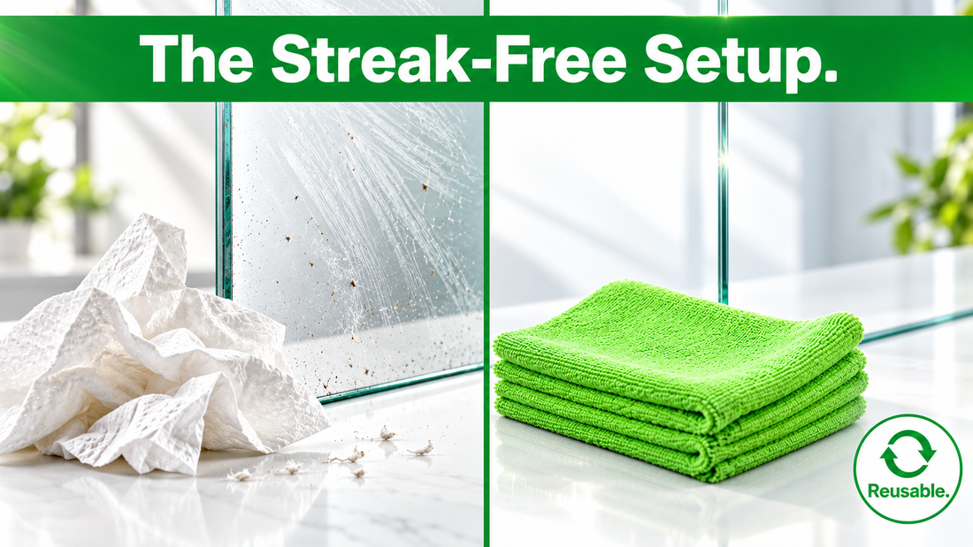 Microfiber vs. Paper Towels: The Setup That Gets More From Every Ounce of Concentrate