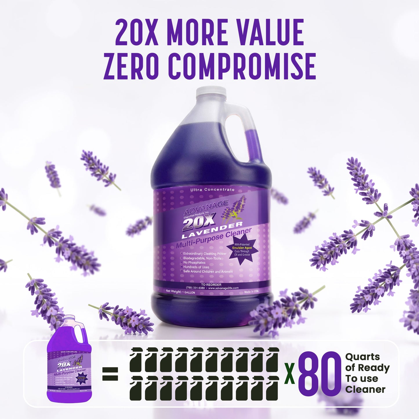 ADVANAGE 20X (Lavender) Gallons