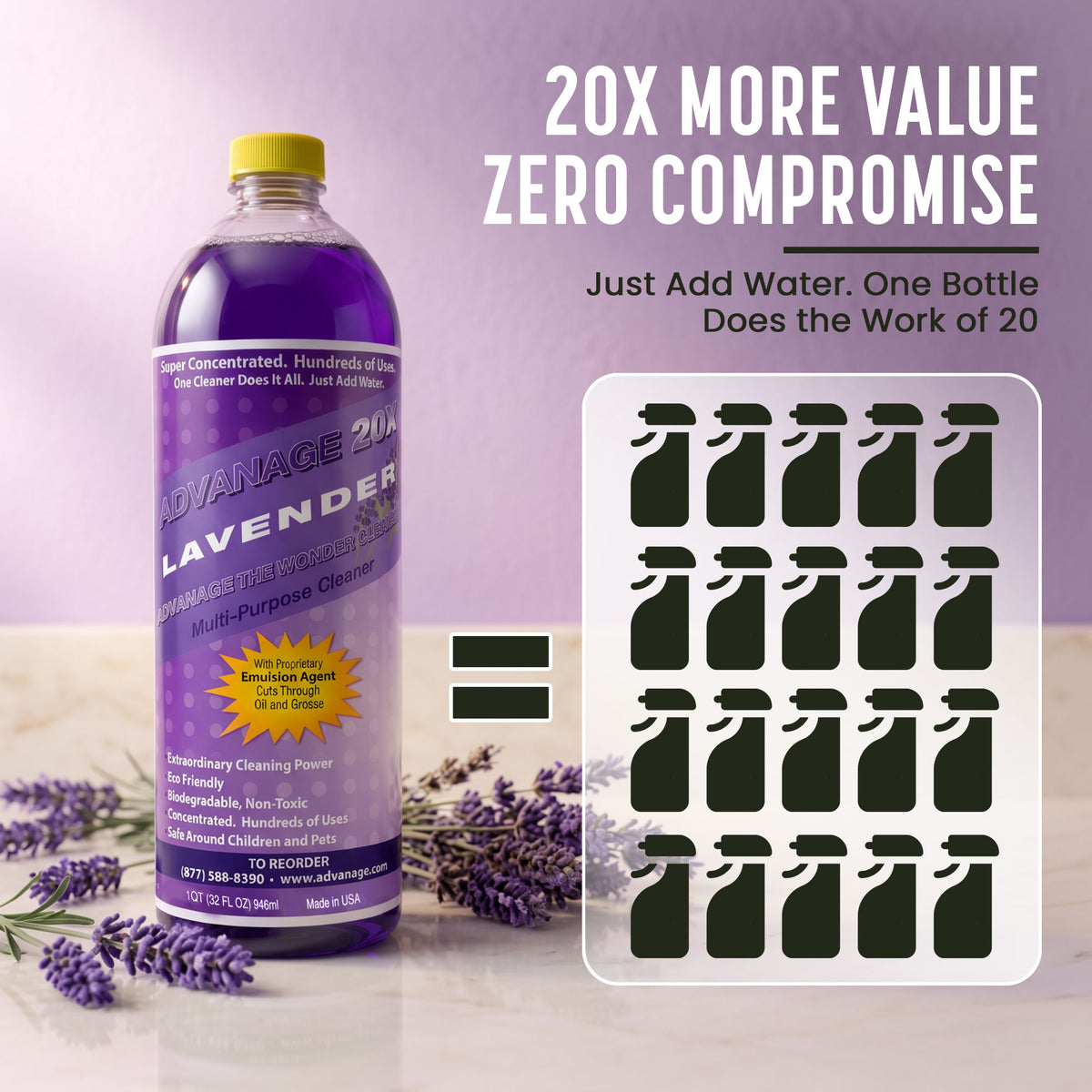 ADVANAGE 20X (Lavender) Quarts