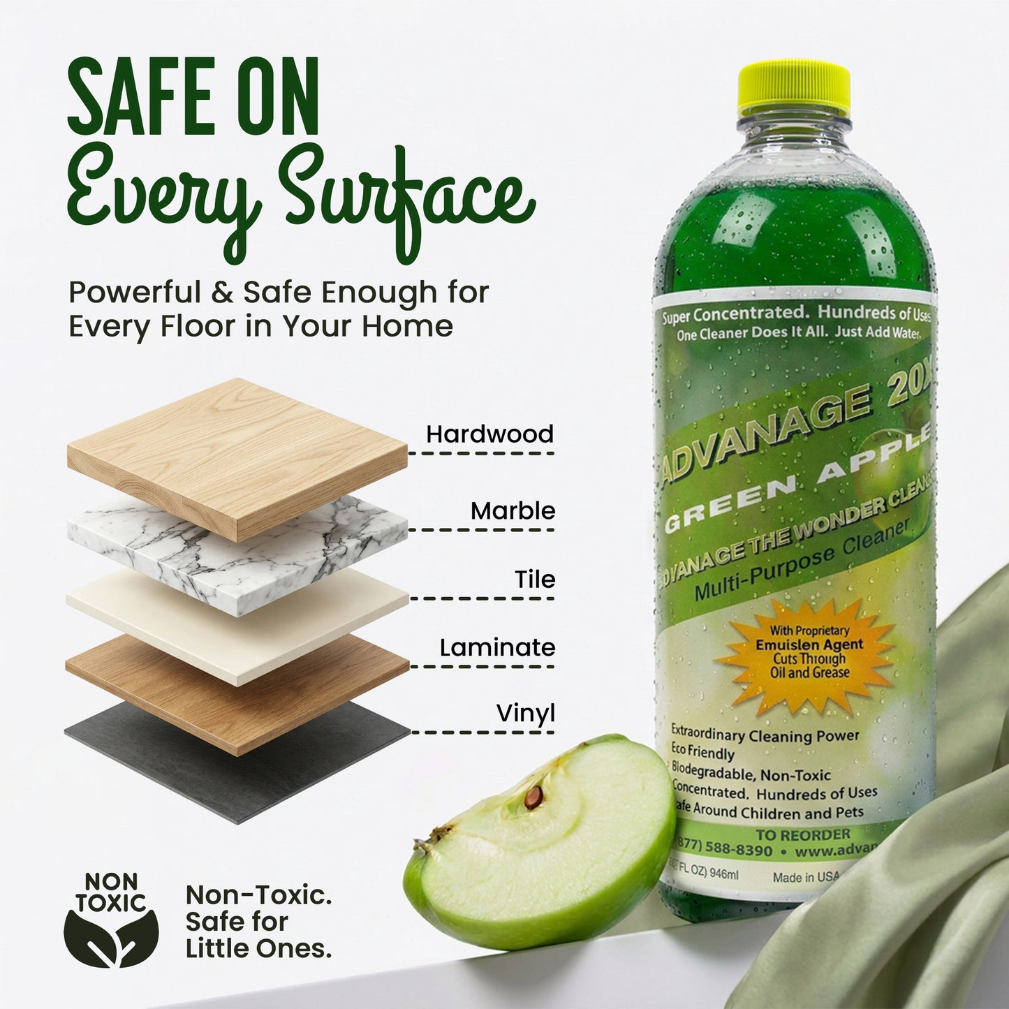 ADVANAGE 20X (Green Apple) Quarts