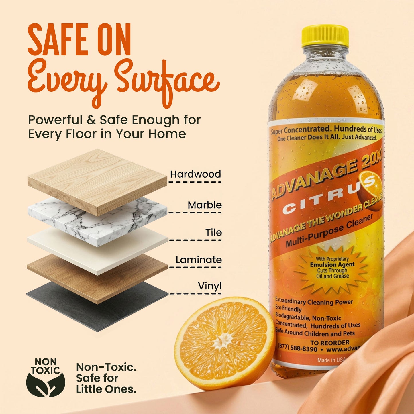 USADVANAGE 20X Degreaser (Citrus) Quarts
