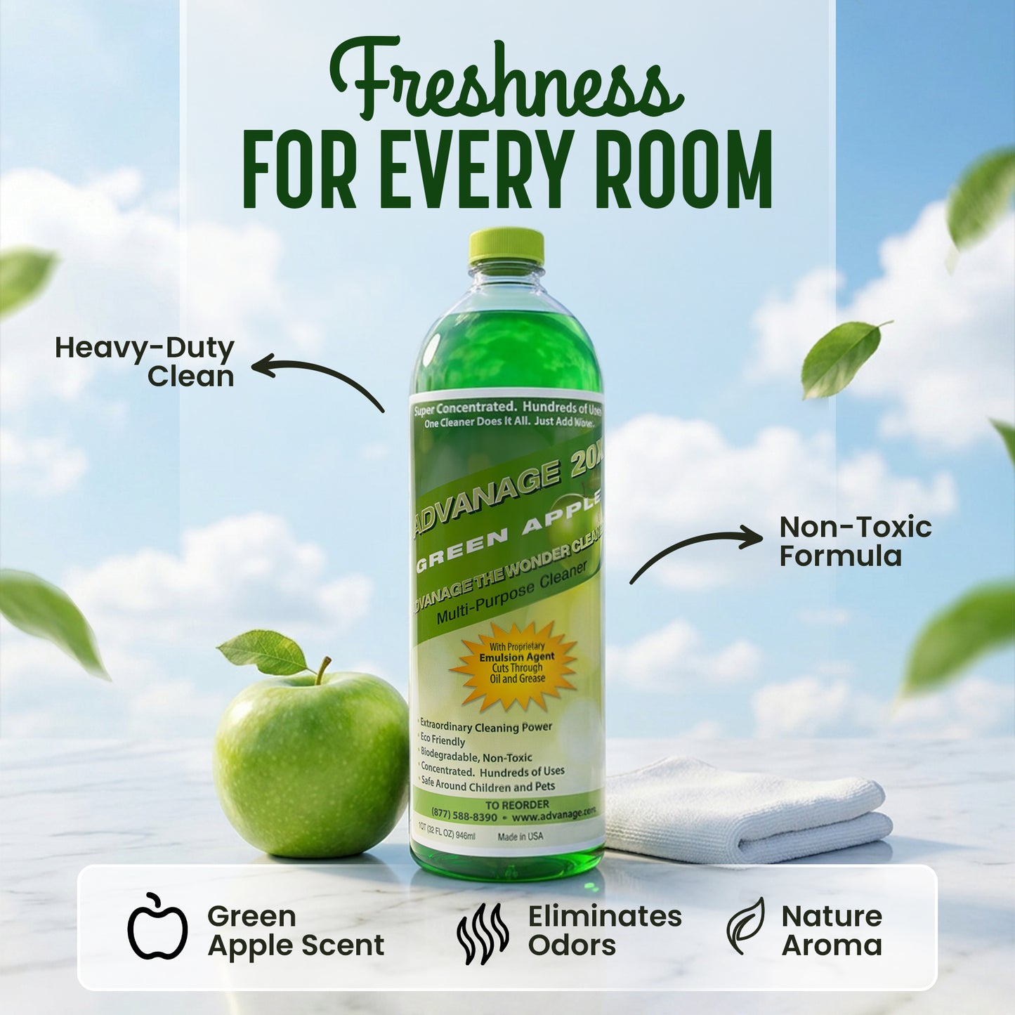 ADVANAGE 20X (Green Apple) Quarts