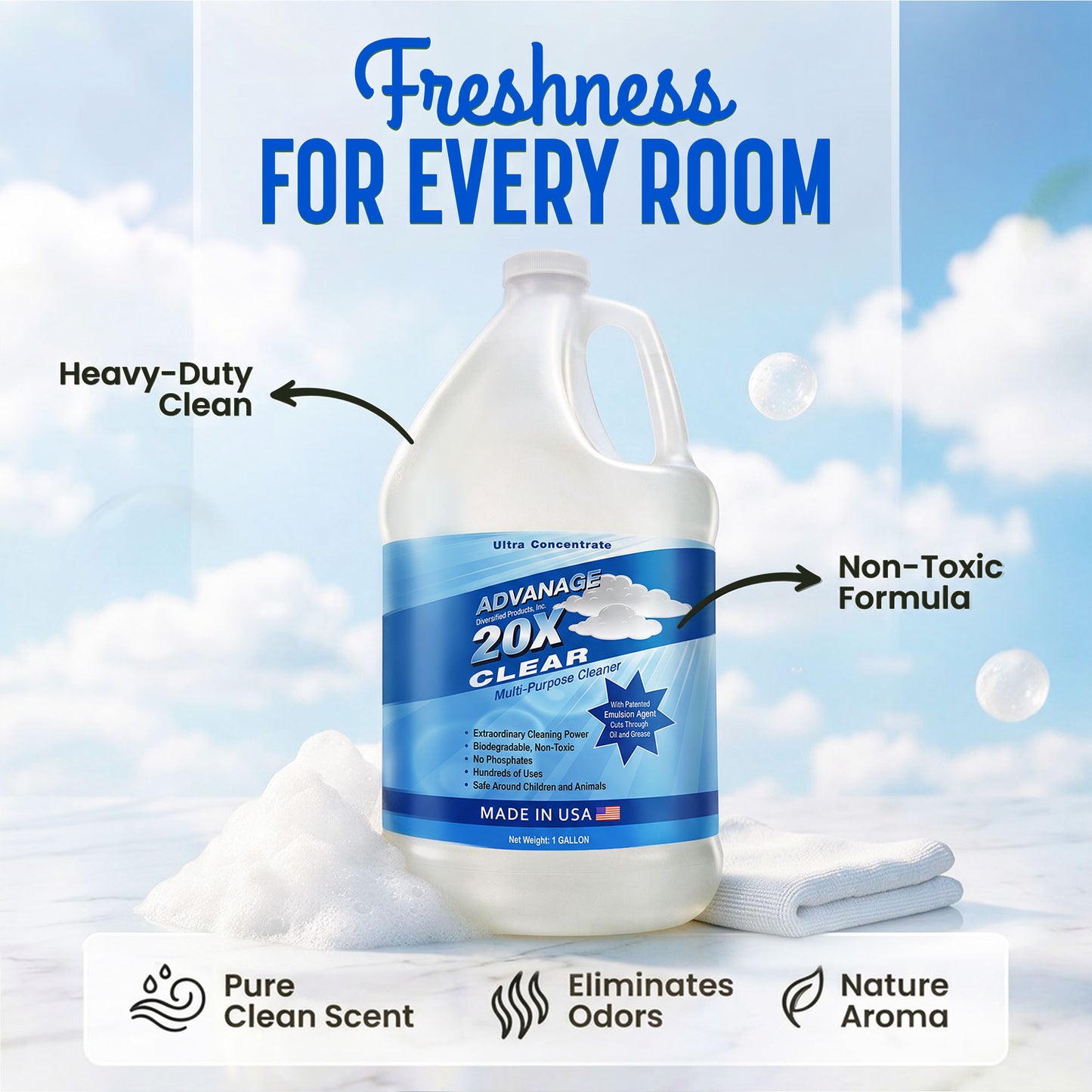 ADVANAGE 20X (Clear/Odorless) Gallons