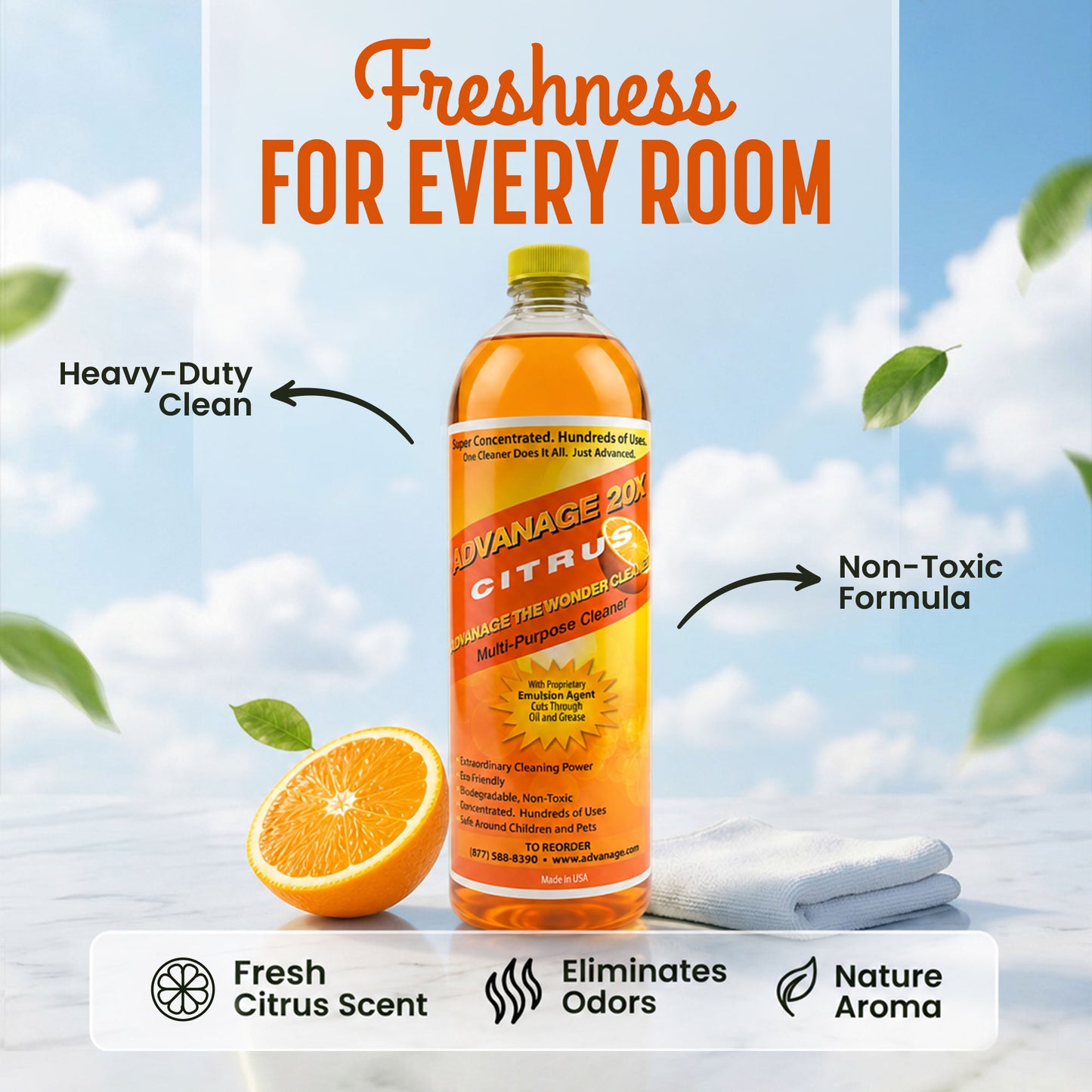 USADVANAGE 20X Degreaser (Citrus) Quarts