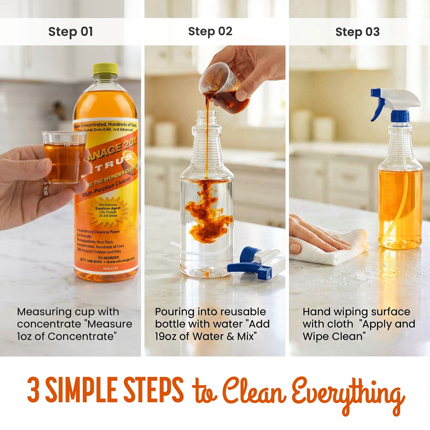 USADVANAGE 20X Degreaser (Citrus) Quarts