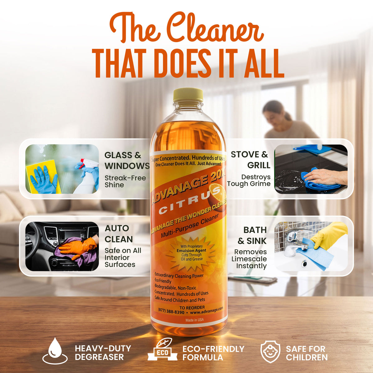 USADVANAGE 20X Degreaser (Citrus) Quarts