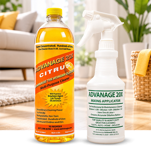 20X Intro Special - USADVANAGE 20X Degreaser (Citrus) Quarts w/Mixing Applicator