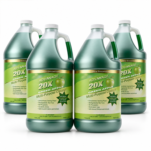 ADVANAGE 20X (Green Apple) One Case = 4 Gallons