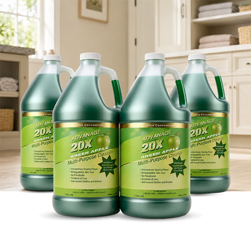 ADVANAGE 20X (Green Apple) One Case = 4 Gallons